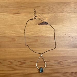 Sterling silver with labradorite necklace